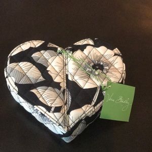 Vera Bradley heart shaped jewelry box